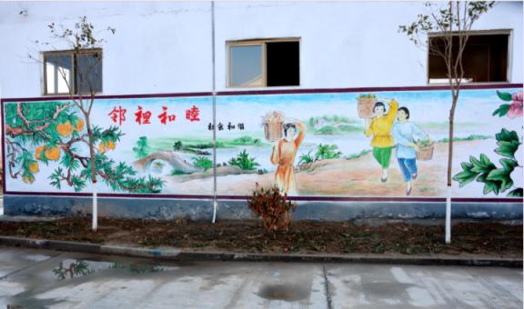 文成乡镇文化墙 乡风文明焕发新活力